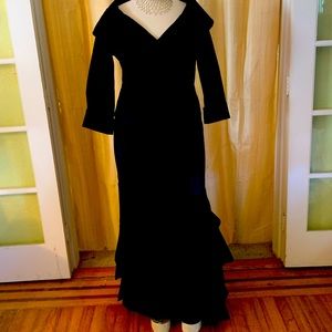 Stretch Taffeta 2-pc Gown, Size 18W